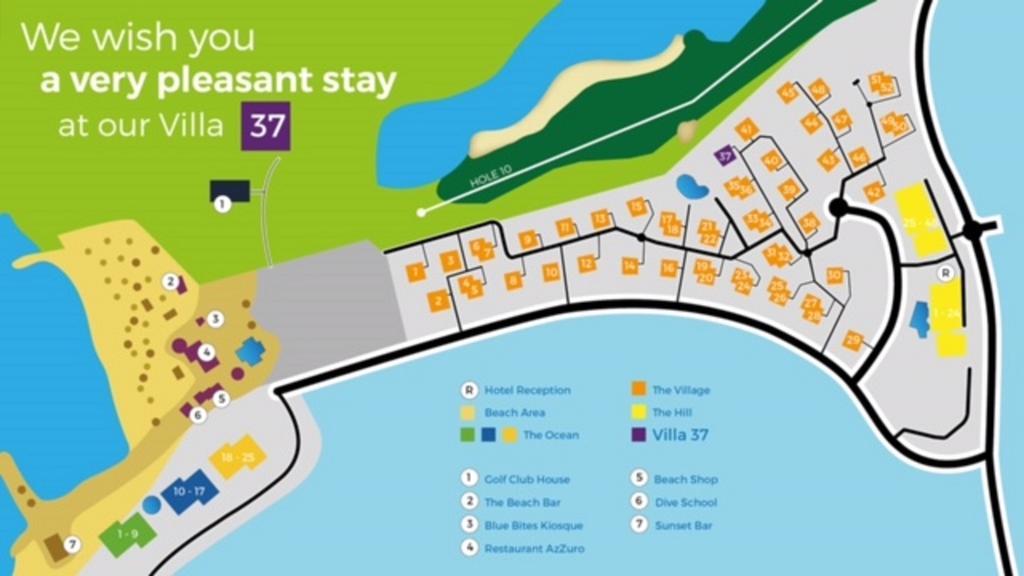 Blue Bay Beach Villa At Pool And Golfcourse Eksteriør bilde